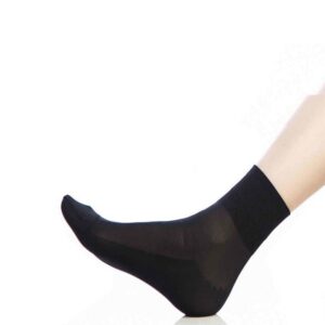 جوراب زنانه مدل پارازین دوربع 1.20 ساده مارال رنگ مشکی