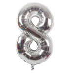 بادکنک فویلی بانیبو مدل Foil Balloon طرح عدد 8